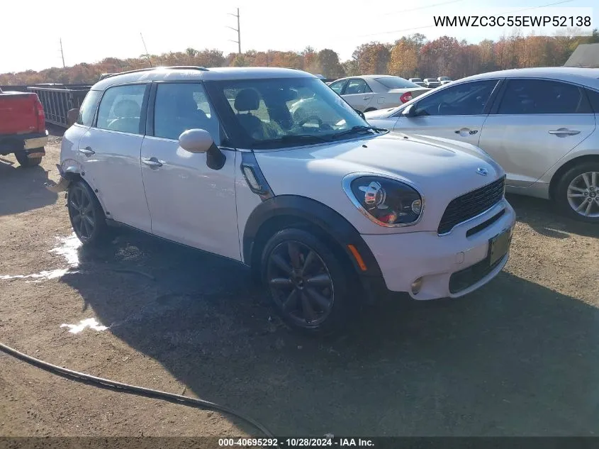 2014 Mini Countryman Cooper S VIN: WMWZC3C55EWP52138 Lot: 40695292