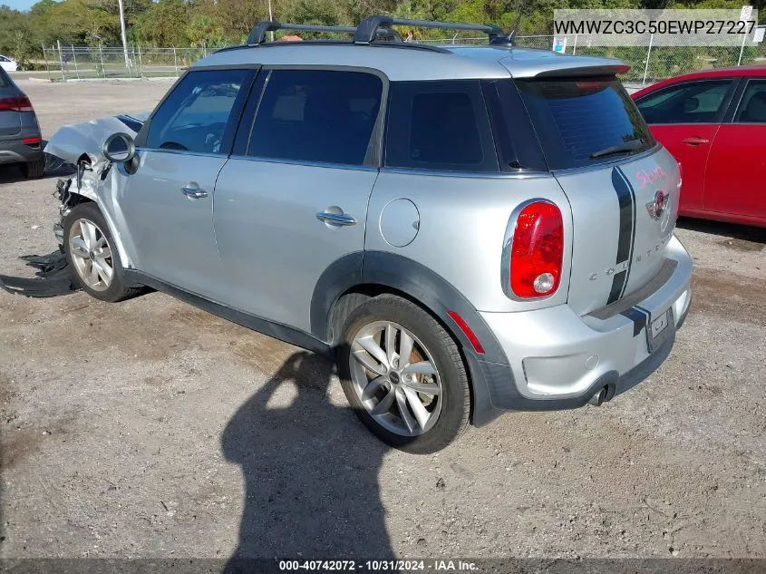 2014 Mini Countryman Cooper S VIN: WMWZC3C50EWP27227 Lot: 40742072