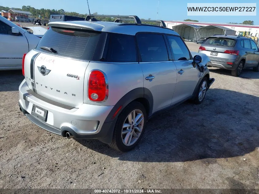 2014 Mini Countryman Cooper S VIN: WMWZC3C50EWP27227 Lot: 40742072