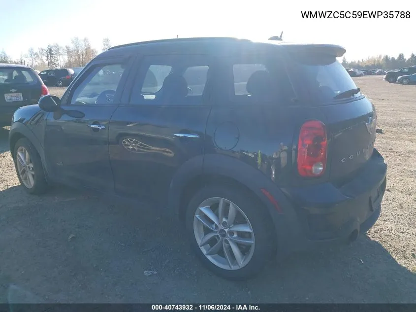 2014 Mini Countryman Cooper S VIN: WMWZC5C59EWP35788 Lot: 40743932