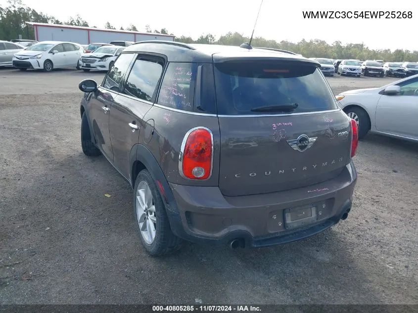 2014 Mini Countryman Cooper S VIN: WMWZC3C54EWP25268 Lot: 40805285