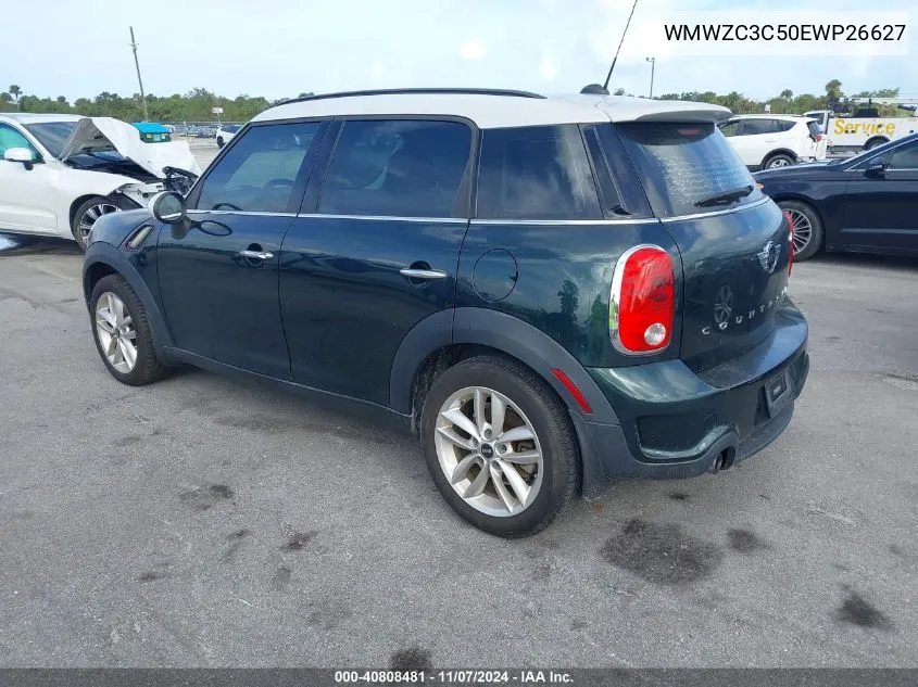 2014 Mini Countryman Cooper S VIN: WMWZC3C50EWP26627 Lot: 40808481