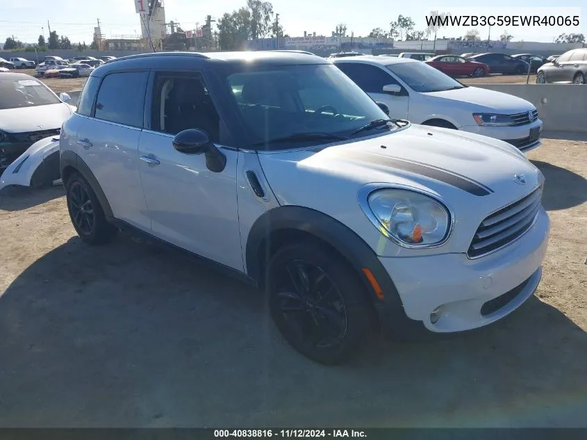 2014 Mini Countryman Cooper VIN: WMWZB3C59EWR40065 Lot: 40838816