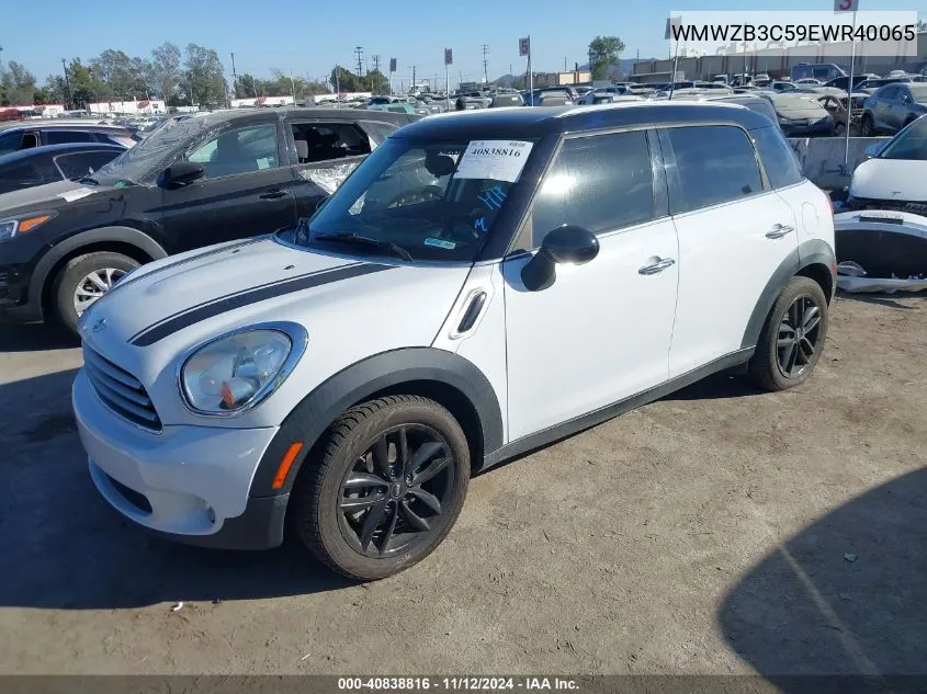 2014 Mini Countryman Cooper VIN: WMWZB3C59EWR40065 Lot: 40838816