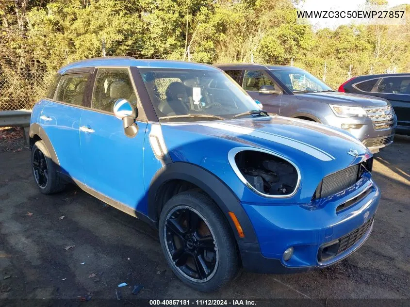 2014 Mini Countryman Cooper S VIN: WMWZC3C50EWP27857 Lot: 40857181