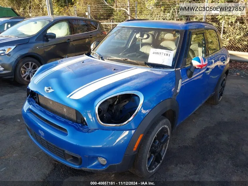 2014 Mini Countryman Cooper S VIN: WMWZC3C50EWP27857 Lot: 40857181