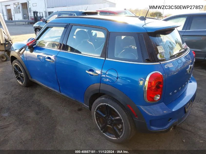 2014 Mini Countryman Cooper S VIN: WMWZC3C50EWP27857 Lot: 40857181