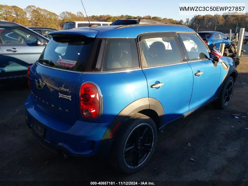 2014 Mini Countryman Cooper S VIN: WMWZC3C50EWP27857 Lot: 40857181