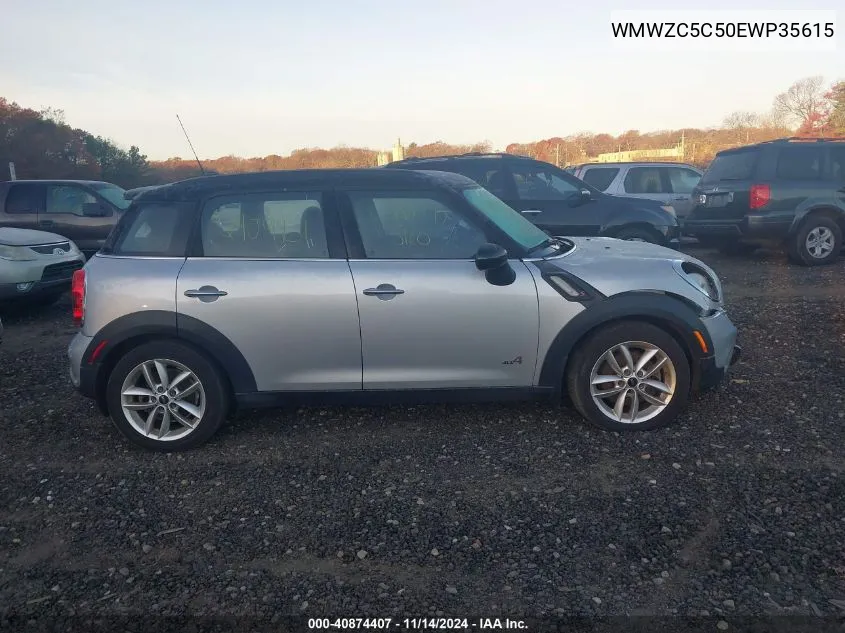 2014 Mini Countryman Cooper S VIN: WMWZC5C50EWP35615 Lot: 40874407