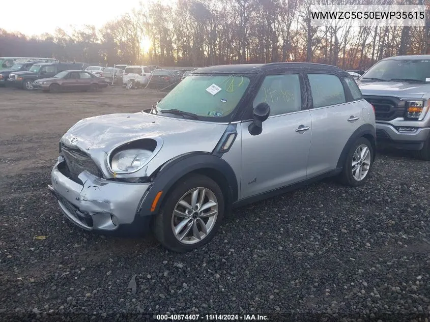 2014 Mini Countryman Cooper S VIN: WMWZC5C50EWP35615 Lot: 40874407