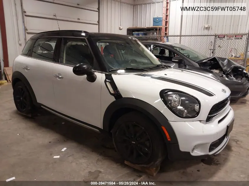 WMWZC3C59FWT05748 2015 Mini Countryman Cooper S