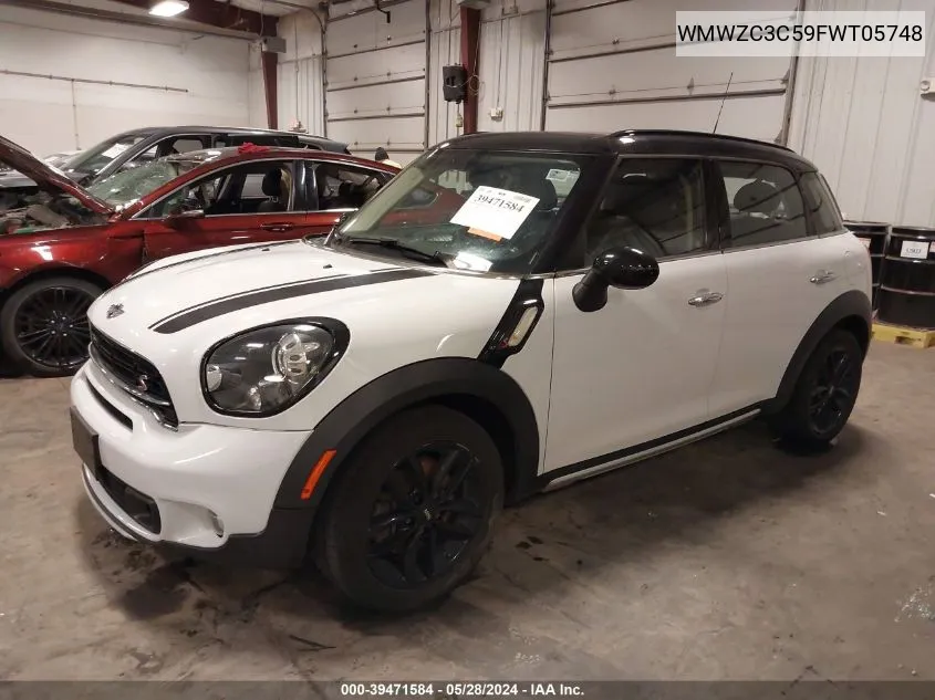 WMWZC3C59FWT05748 2015 Mini Countryman Cooper S