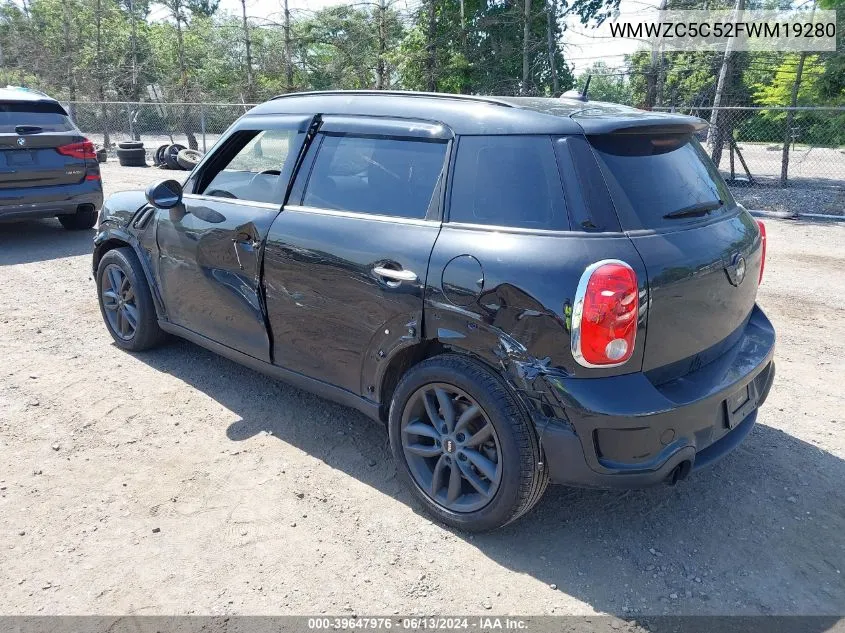 WMWZC5C52FWM19280 2015 Mini Countryman Cooper S