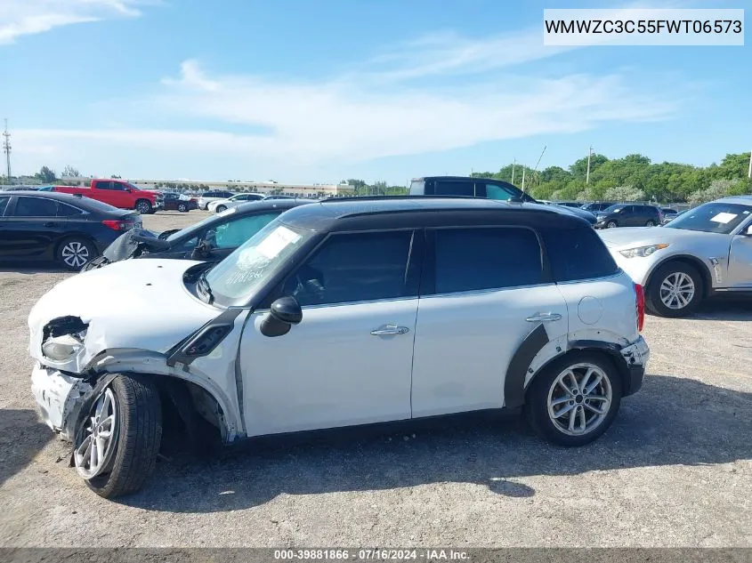 2015 Mini Countryman Cooper S VIN: WMWZC3C55FWT06573 Lot: 39881866