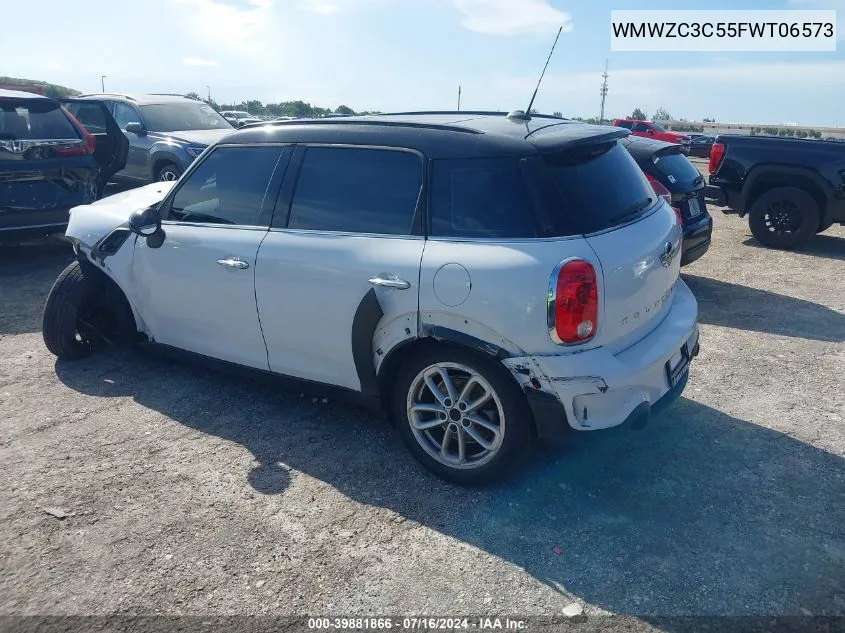 2015 Mini Countryman Cooper S VIN: WMWZC3C55FWT06573 Lot: 39881866