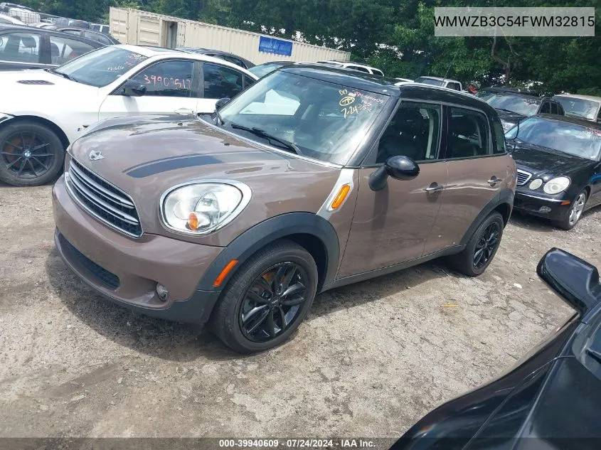 2015 Mini Countryman Cooper VIN: WMWZB3C54FWM32815 Lot: 39940609