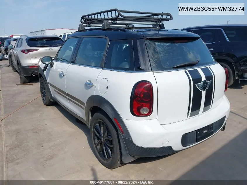 WMWZB3C55FWM32774 2015 Mini Countryman Cooper