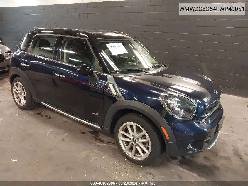 WMWZC5C54FWP49051 2015 Mini Countryman Cooper S