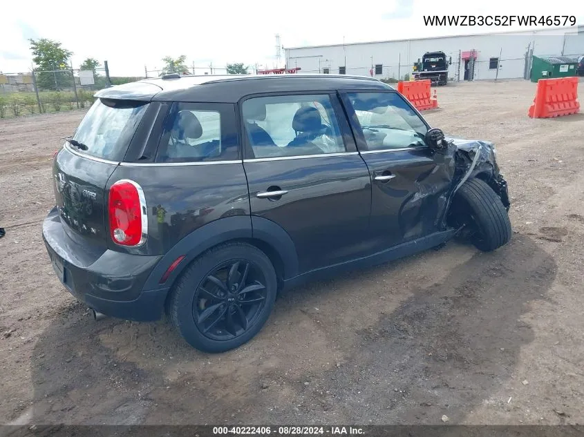 2015 Mini Countryman Cooper VIN: WMWZB3C52FWR46579 Lot: 40222406