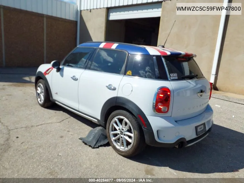 2015 Mini Countryman Cooper S VIN: WMWZC5C59FWP47800 Lot: 40284877