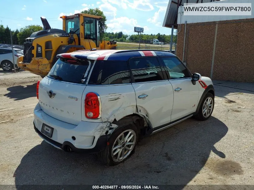 2015 Mini Countryman Cooper S VIN: WMWZC5C59FWP47800 Lot: 40284877