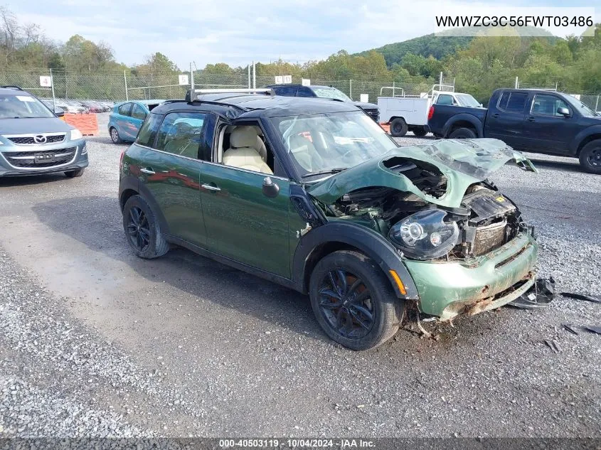 WMWZC3C56FWT03486 2015 Mini Countryman Cooper S