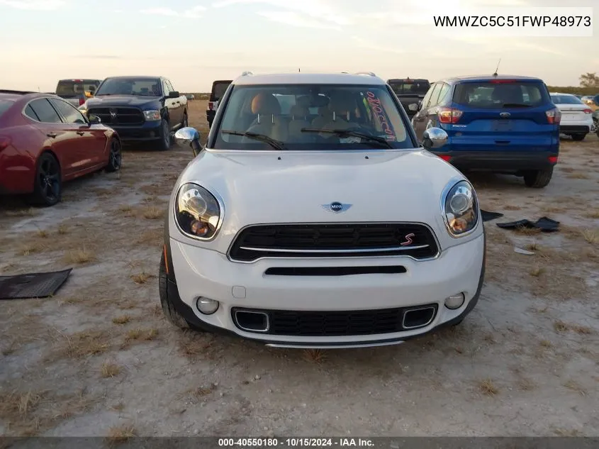 2015 Mini Countryman Cooper S VIN: WMWZC5C51FWP48973 Lot: 40550180