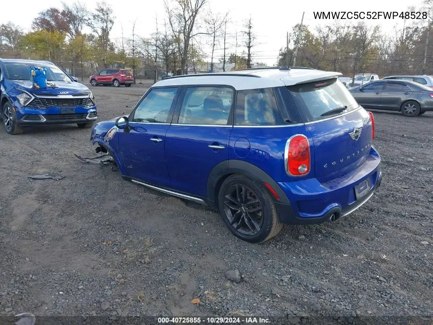 2015 Mini Countryman Cooper S VIN: WMWZC5C52FWP48528 Lot: 40725855