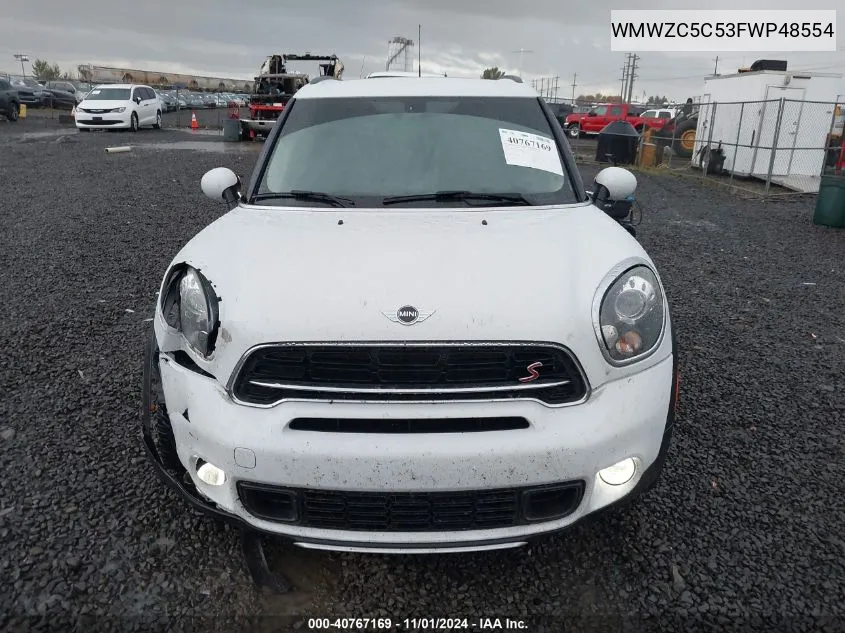 2015 Mini Countryman Cooper S VIN: WMWZC5C53FWP48554 Lot: 40767169