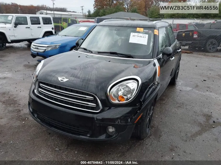 2015 Mini Countryman Cooper VIN: WMWZB3C51FWR46556 Lot: 40784643