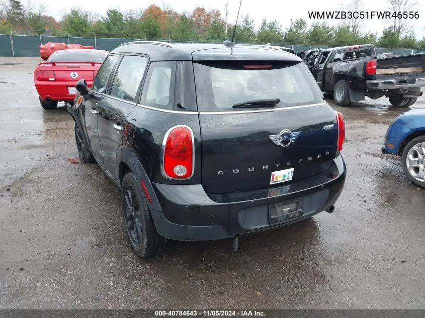 2015 Mini Countryman Cooper VIN: WMWZB3C51FWR46556 Lot: 40784643