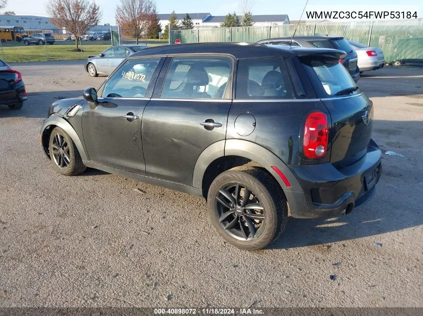 2015 Mini Countryman Cooper S VIN: WMWZC3C54FWP53184 Lot: 40898072