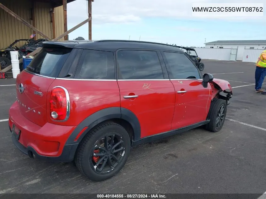 2016 Mini Countryman Cooper S VIN: WMWZC3C55GWT08762 Lot: 40184555