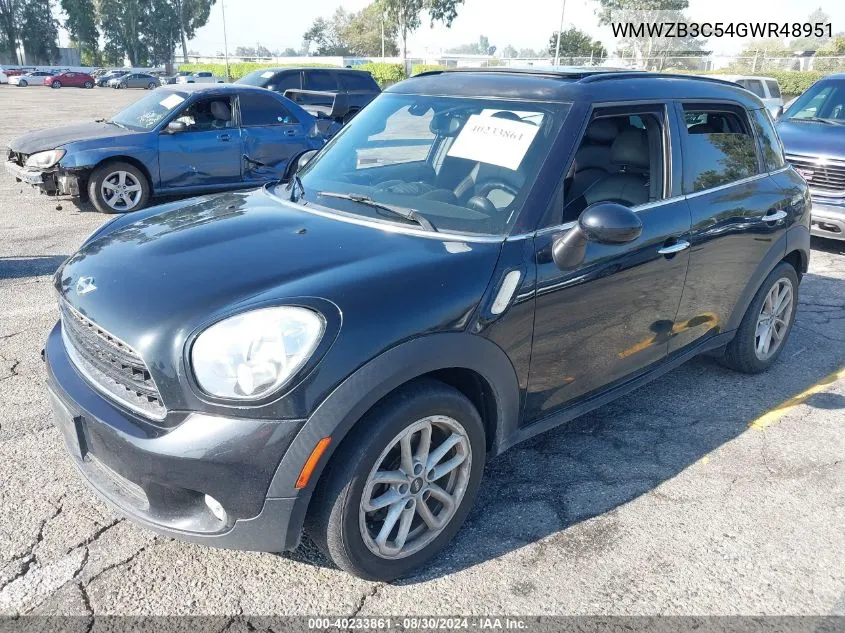 2016 Mini Countryman Cooper VIN: WMWZB3C54GWR48951 Lot: 40233861