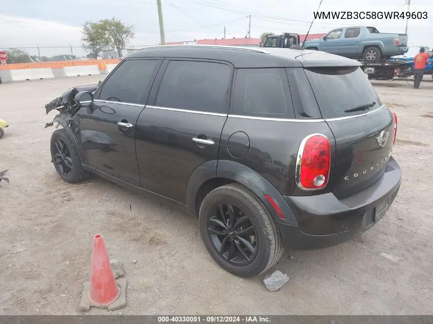 WMWZB3C58GWR49603 2016 Mini Countryman Cooper