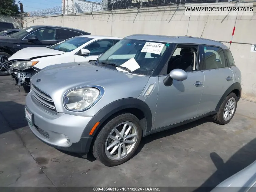 2016 Mini Countryman Cooper VIN: WMWZB3C54GWR47685 Lot: 40546316