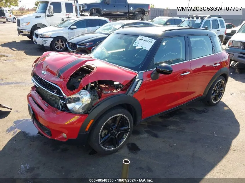 2016 Mini Countryman Cooper S VIN: WMWZC3C53GWT07707 Lot: 40548330