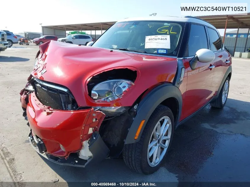 2016 Mini Countryman Cooper S VIN: WMWZC3C54GWT10521 Lot: 40569468