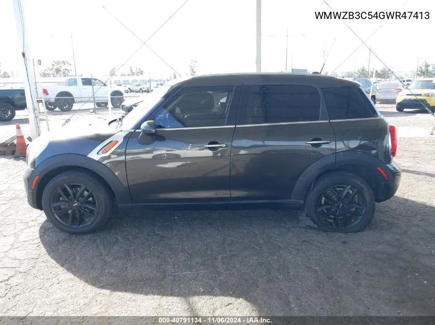 2016 Mini Countryman Cooper VIN: WMWZB3C54GWR47413 Lot: 40791134