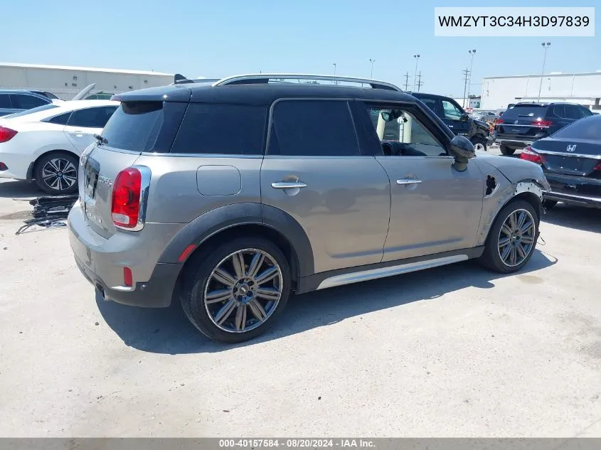 2017 Mini Countryman Cooper S VIN: WMZYT3C34H3D97839 Lot: 40157584