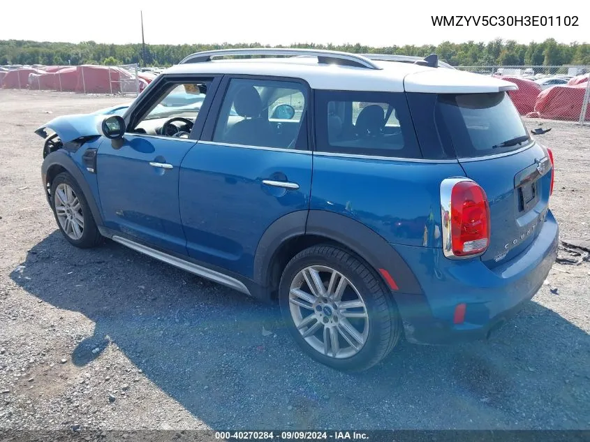 2017 Mini Countryman Cooper VIN: WMZYV5C30H3E01102 Lot: 40270284