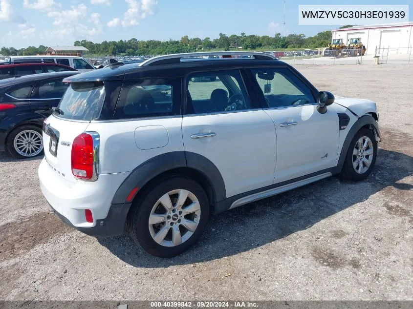 2017 Mini Countryman Cooper VIN: WMZYV5C30H3E01939 Lot: 40399842