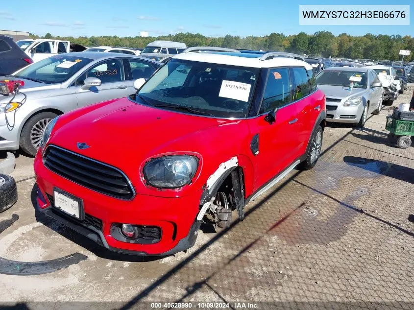 WMZYS7C32H3E06676 2017 Mini Countryman Cooper