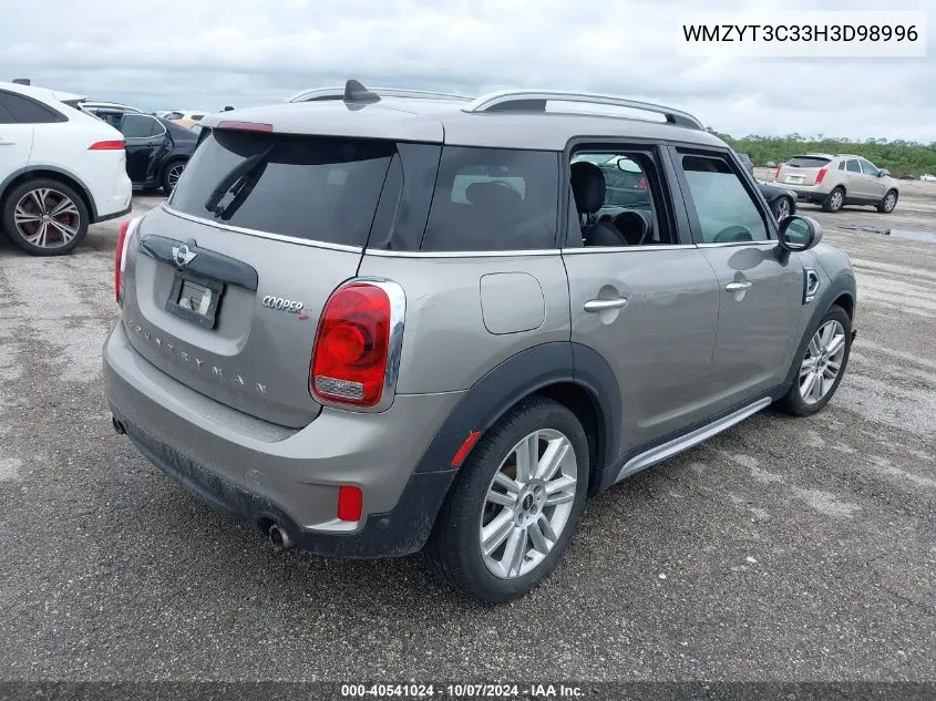 2017 Mini Countryman S Countryman VIN: WMZYT3C33H3D98996 Lot: 40541024