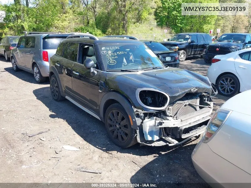 2018 Mini Countryman Cooper VIN: WMZYS7C35J3E09139 Lot: 39325324