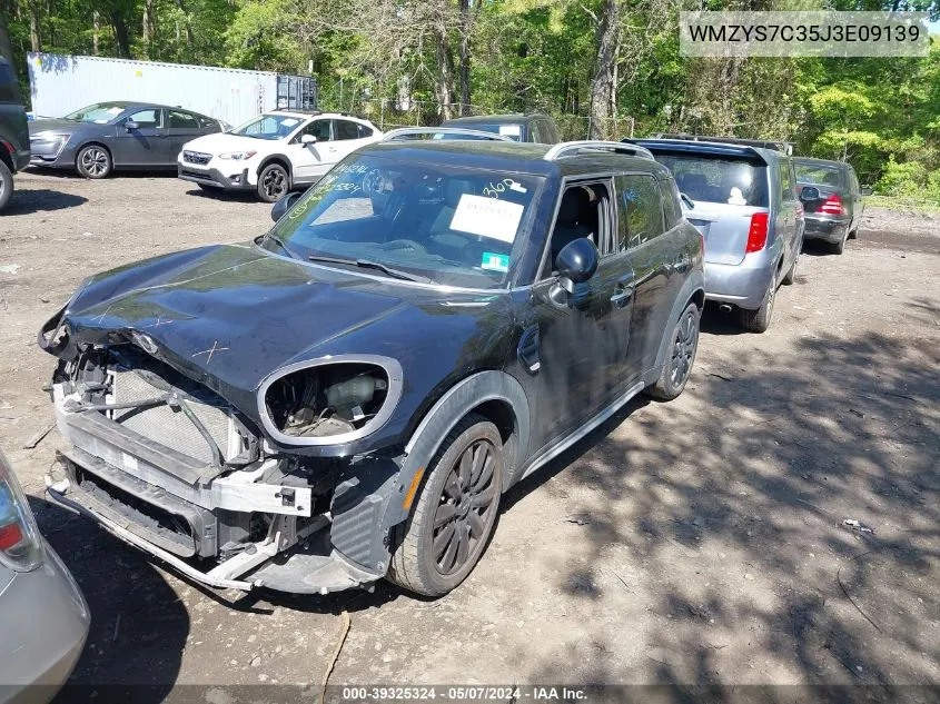 2018 Mini Countryman Cooper VIN: WMZYS7C35J3E09139 Lot: 39325324