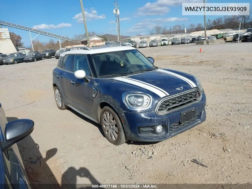 2018 Mini Countryman Cooper S VIN: WMZYT3C30J3E93909 Lot: 40577166