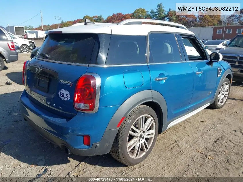 2018 Mini Countryman Cooper S VIN: WMZYT5C34J3D82212 Lot: 40729470