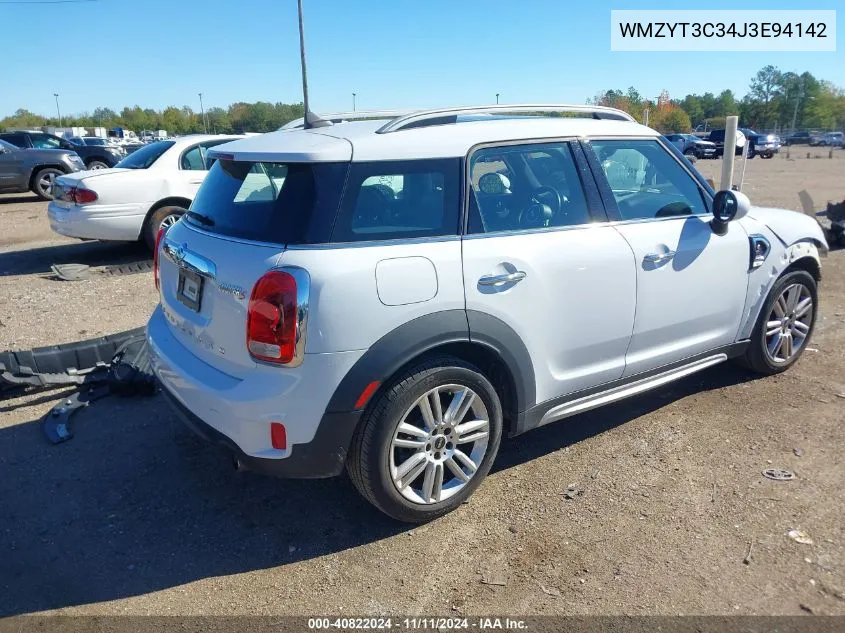 2018 Mini Countryman Cooper S VIN: WMZYT3C34J3E94142 Lot: 40822024