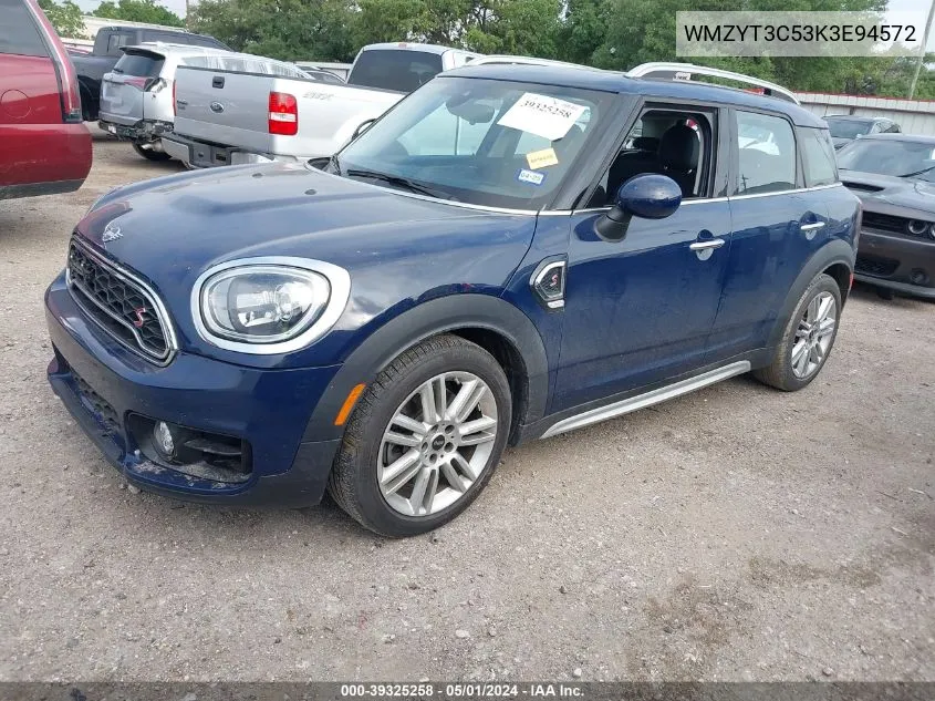 2019 Mini Countryman Cooper S VIN: WMZYT3C53K3E94572 Lot: 39325258